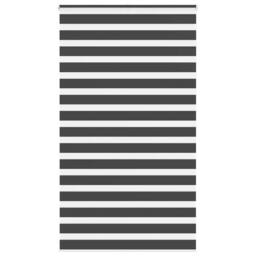 Berkfield Home Elegant Zebra Blind Black 130x200 cm Fabric Width 125.9 cm Polyester - thumbnail 2
