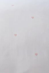 Serene 'Decorative Heart' Soft Touch Duvet Cover Set in Light Pink - Size: Super King - thumbnail 3