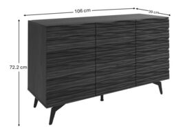 GFW Bantham Large Sideboard in Walnut - thumbnail 6