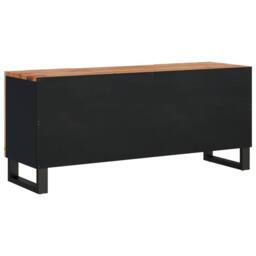 Berkfield Home TV Cabinet 105x33.5x46 cm Solid Wood Acacia&Engineered Wood in Brown - thumbnail 5