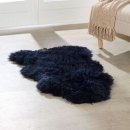 Native Natural Blue Sheepskin Rug XXL - Size: 60 cm x 120 cm - thumbnail 1