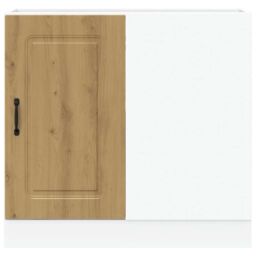 Berkfield Home Kitchen Base Cabinet Kalmar Artisan Oak Engineered Wood in Brown - thumbnail 5