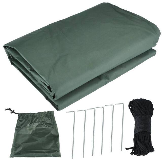 VOGREX Rain Fly Tent Tarp 3x3m Waterproof Shelter for Outdoor in Green - image 1