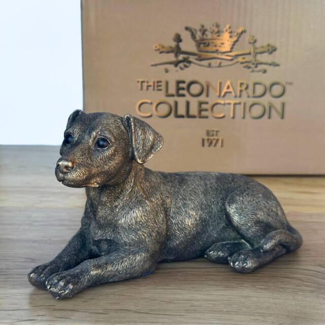 Animal Crackers Jack Russell Terrier Dog Figurine, Leonardo Reflections, Gift Boxed in Bronze - image 1