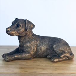 Animal Crackers Jack Russell Terrier Dog Figurine, Leonardo Reflections, Gift Boxed in Bronze - thumbnail 5