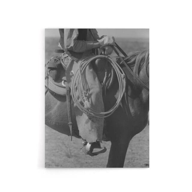 "Artery8 Russell Lee Cowboy Regalia & Equipment Photograph Canvas Art Print in Grey - Size: W12"" x H16""" - image 1