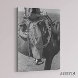 "Artery8 Russell Lee Cowboy Regalia & Equipment Photograph Canvas Art Print in Grey - Size: W12"" x H16""" - thumbnail 2