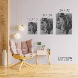 "Artery8 Russell Lee Cowboy Regalia & Equipment Photograph Canvas Art Print in Grey - Size: W12"" x H16""" - thumbnail 4