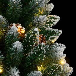 Berkfield Home Artificial Christmas Tree 150 LEDs 150 cm in Green - thumbnail 8