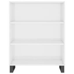 Berkfield Home Shelf Cabinet High Gloss White 69.5x32.5x90 cm Engineered Wood - thumbnail 4
