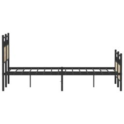 Berkfield Home Bed Frame without Mattress Sonoma Oak 120x200 cm Engineered Wood in Brown - Size: Small Double - thumbnail 7