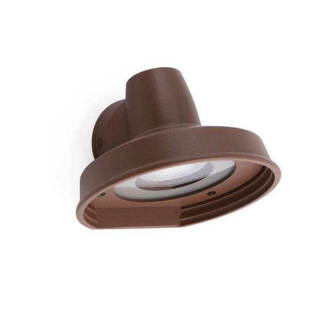 Netlighting Bronx 1 Light Outdoor Wall Light Brown IP44 GU10 - image 1