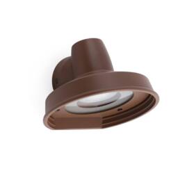 Netlighting Bronx 1 Light Outdoor Wall Light Brown IP44 GU10