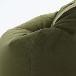 icon Kingston Classic Velvet Bean Bag Chair Ochre Yellow Bean Bags in Olive - thumbnail 4
