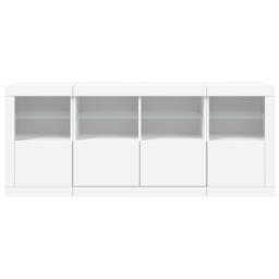 Berkfield Home Sideboard with LED Lights White 163x37x67 cm - Size: 163 x 37 x 67 cm - thumbnail 6