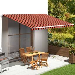 Berkfield Home Replacement Fabric for Awning Orange & Brown 5x3.5 m - thumbnail 2