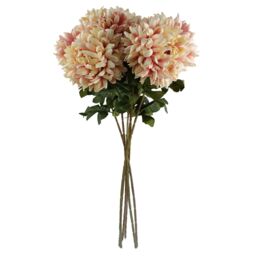 Leaf 75cm Artificial Extra Large Reflex Chrysanthemum Pink - thumbnail 6