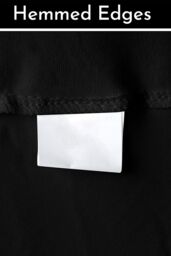 Neel Blue Spandex Backdrop Curtain, Wrinkle-Free Polyester Fabric Backdrop Panel, 3x6 Metres in Black - thumbnail 4