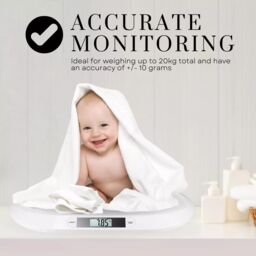 Marco Paul 20kg Electronic Baby Weighing Scales in White - thumbnail 6