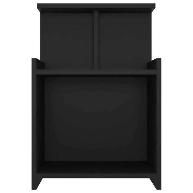 Berkfield Home Durable Bed Cabinet Black 40x35x60 cm Engineered Wood - Size: 40 x 35 x 60 cm - image 1