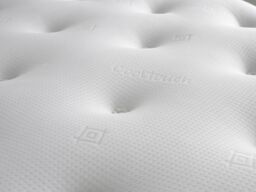 Somnior Tweed Fabric Divan Bed with Sprung Memory Foam Mattress in Charcoal - Size: Double - thumbnail 3