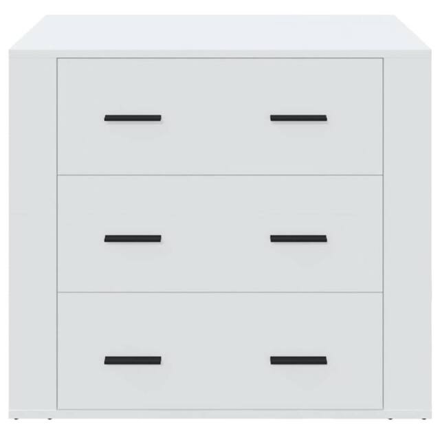 Berkfield Home Sideboard White 80x33x70 cm Engineered Wood - Size: 80 x 33 x 70 cm - image 1