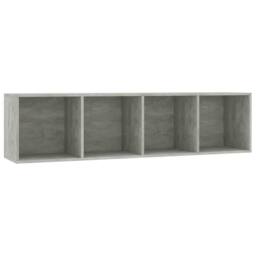 Berkfield Home Classic Book Cabinet/TV Cabinet Concrete Grey 143x30x36 cm - Size: 143 x 30 x 36 cm - thumbnail 3