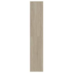 Berkfield Home Shoe Cabinet Sonoma Oak 54x34x183 cm Engineered Wood in Light Oak - Size: 54 x 34 x 183 cm - thumbnail 5