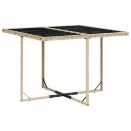 Berkfield Home Garden Dining Set - Beige, Black, Cream White in Beige - thumbnail 4