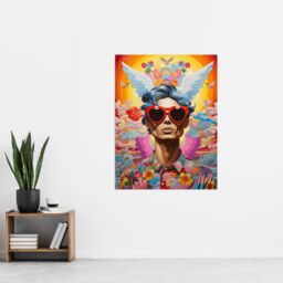 "Artery8 Multicoloured Magnificent Maximalist Modern Day Greek God Hermes Extra Large XL Unframed Wall Art Poster Print - Size: W24"" x H32""" - thumbnail 4