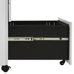 Berkfield Home Mobile File Cabinet Light Grey 30x45x59 cm Steel - Size: 30 x 45 x 59 cm - thumbnail 6