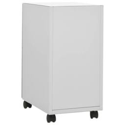 Berkfield Home Mobile File Cabinet Light Grey 30x45x59 cm Steel - Size: 30 x 45 x 59 cm - thumbnail 4