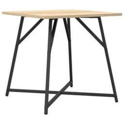 Berkfield Home Side Table 2 pcs Sonoma Oak Engineered Wood & Metal in Brown - thumbnail 5