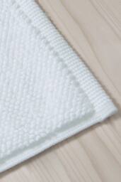 Soak&Sleep White Textured Cotton Bath Mat - thumbnail 3