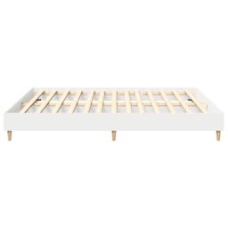 Berkfield Home Bed Frame No Mattress White 200x200 cm Engineered Wood - thumbnail 6