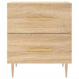 Berkfield Home Modern Bedside Cabinet Sonoma Oak 40x35x47.5 cm Engineered Wood in Tan - thumbnail 6