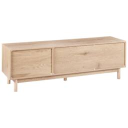 "Wyld and Coco Boho TV Stand up to 70"" Light Brown with Rattan Fronts" - thumbnail 7