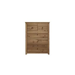 Wyld Haus Tralee 3+2 Brown Pine Chest of Drawers - thumbnail 3