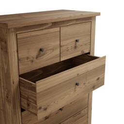 Wyld Haus Tralee 3+2 Brown Pine Chest of Drawers - thumbnail 4