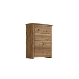 Wyld Haus Tralee 3+2 Brown Pine Chest of Drawers - thumbnail 2