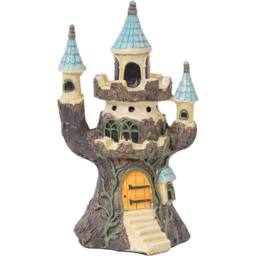 Pelle & Sol Castle Garden Ornament - Waterproof Statue - Resin Garden Decor