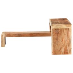 Berkfield Home 2 Piece TV Cabinet Solid Acacia Wood in Brown - thumbnail 4