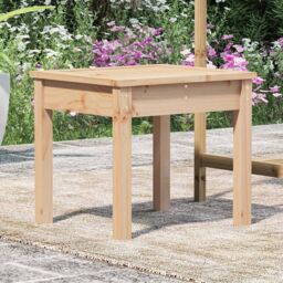 Berkfield Home Garden Bench 50x44x45 cm Solid Wood Pine in Brown - Size: 50 x 44 x 45 cm - thumbnail 3