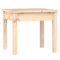 Berkfield Home Garden Bench 50x44x45 cm Solid Wood Pine in Brown - Size: 50 x 44 x 45 cm - thumbnail 2