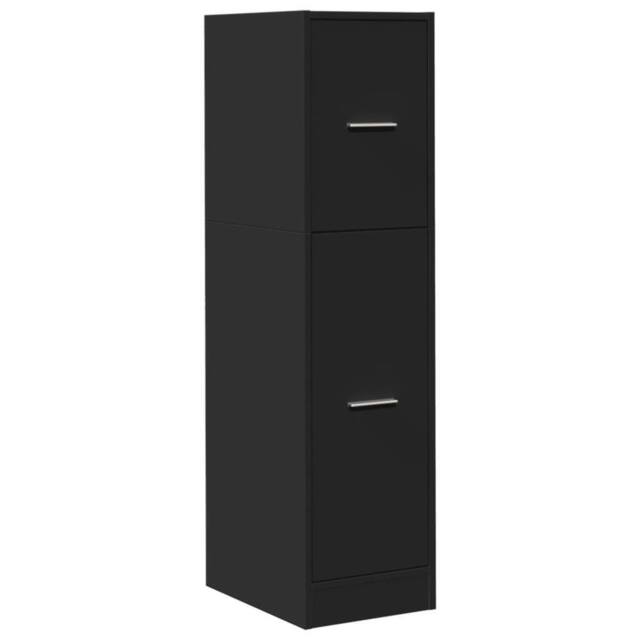 Berkfield Home Elegant Apothecary Cabinet Black 30x41x118 cm Engineered Wood - Size: 30 x 41 x 118 cm - image 1