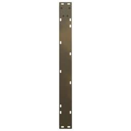 Berkfield Home Modern Dining Table Legs V-Shape 2 pcs Natural Steel 80x(72-73.3) in Brown - thumbnail 7