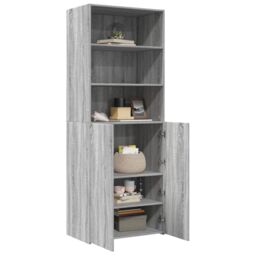 Berkfield Home Highboard Grey Sonoma 70x42.5x185 cm Engineered Wood - thumbnail 3