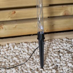Samuel Alexander Set of 4 Plastic Crystal Snowflake Pathfinder Lights with White LEDs - thumbnail 8