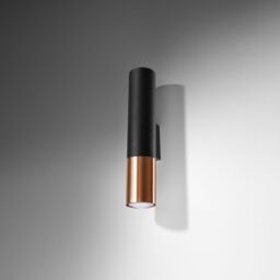 Sollux Lighting Modern Wall Lamp 29x6x8cm 2xLight in Copper - Size: 29 x 6 x 8 cm - thumbnail 2