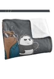 Cartoon Network We Bare Bears Jacket Silky Touch Super Soft Throw Blanket 152 X 127 cm in White - thumbnail 3